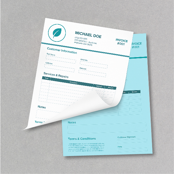 ntxprint 2-Part NCR Forms w Variable Numbering